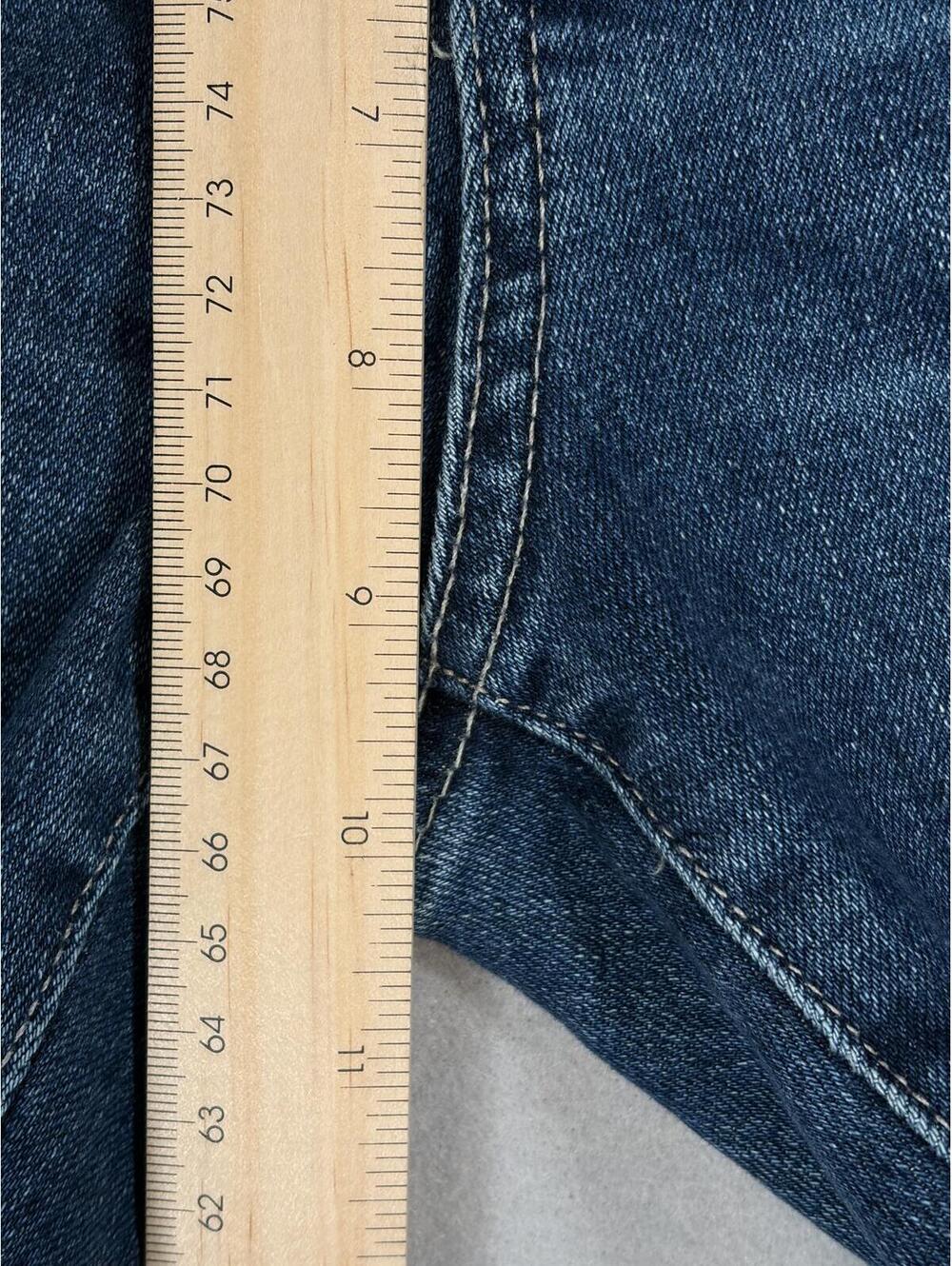 Women's Dark Blue Bootcut Jeans - Picture 13 of 16